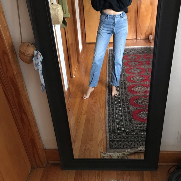 re/done Denim - Re/Done Levis High Waist Straight Ankle Jeans - 26